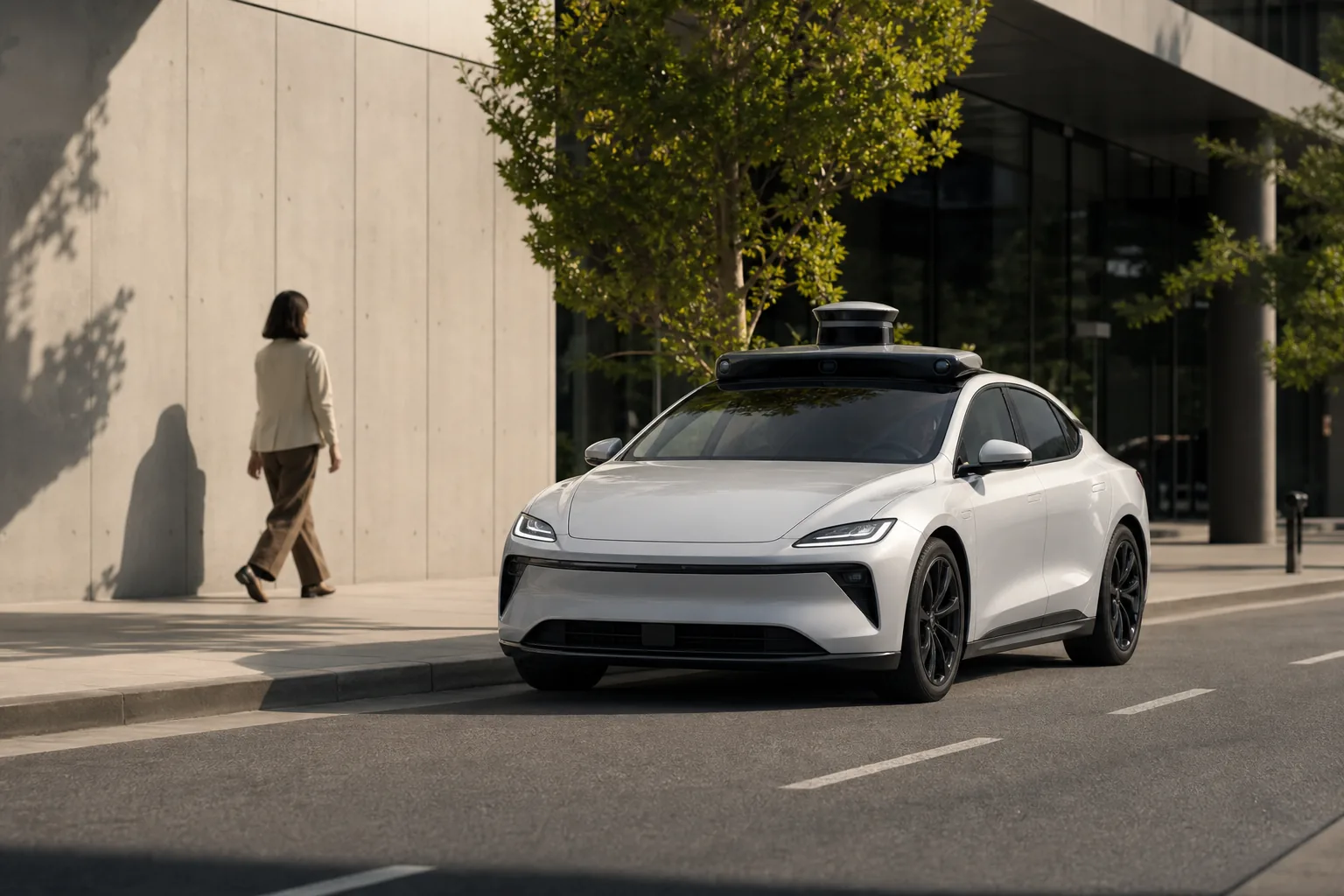 A robotaxi drives itself with cameras, radar, and lidar, but the curbside handshake is unsolved. How proximity identific